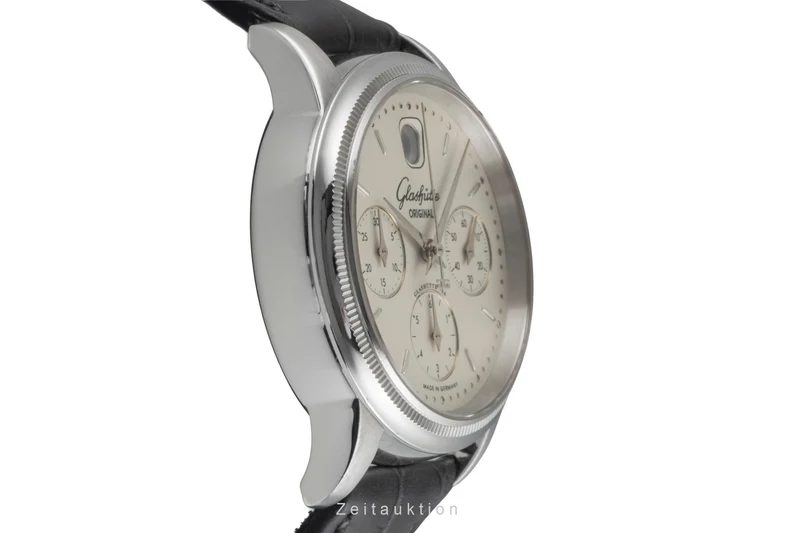 Glashütte Senator chronograph steel automatic men's watch 39-32-03-03-04 LP: 14900EUR [2604443]
