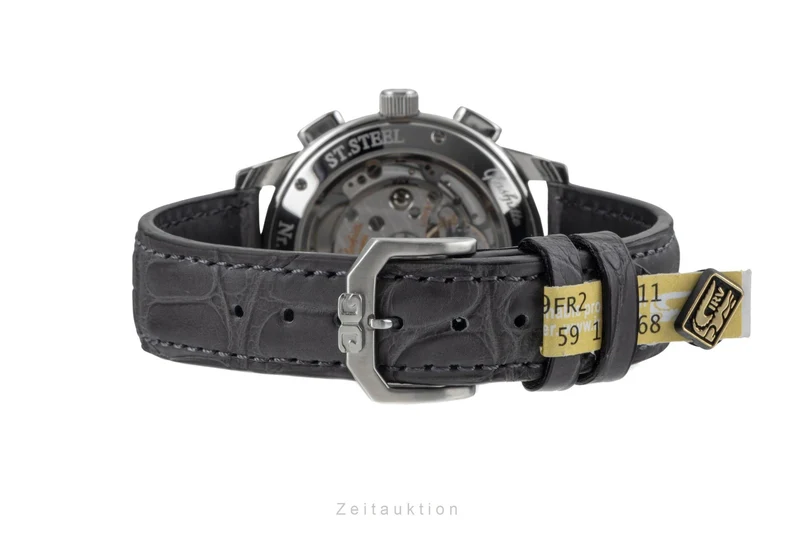 Glashütte Senator chronograph steel automatic men's watch 39-32-03-03-04 LP: 14900EUR [2604443]