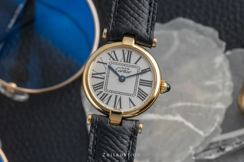Cartier Vendome silver-gilt quartz women's watch 590004 [2604451]