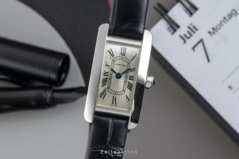 Cartier Tank Américaine steel quartz women's watch WSTA0081 [2604595]