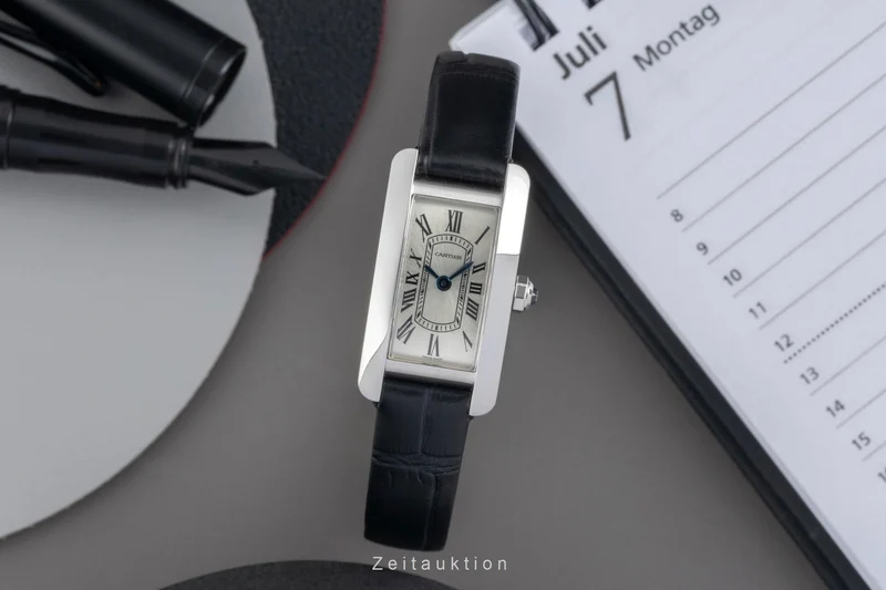 Cartier Tank Américaine steel quartz women's watch WSTA0081 [2604595]