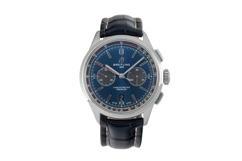 Breitling Premier chronograph steel automatic men's watch AB0118A61C1A1 LP: 9350EUR [2604427]