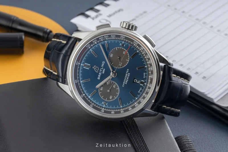 Breitling Premier chronograph steel automatic men's watch AB0118A61C1A1 LP: 9350EUR [2604427]