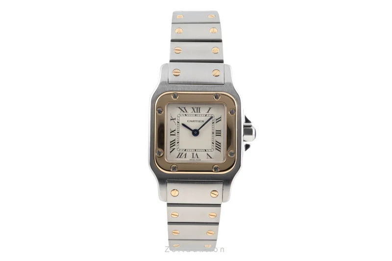 Cartier Santos steel / gold quartz women's watch W20012C4 [2604428]