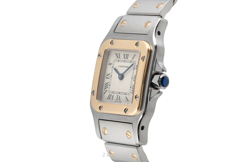 Cartier Santos steel / gold quartz women's watch W20012C4 [2604428]