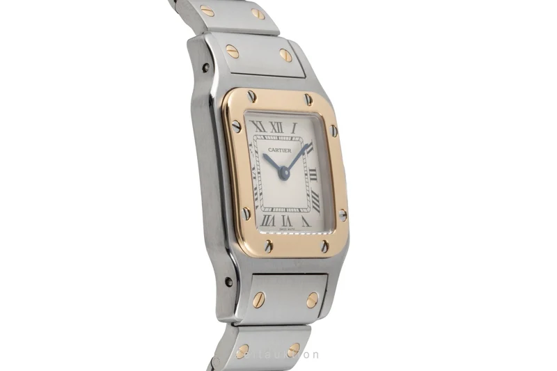 Cartier Santos steel / gold quartz women's watch W20012C4 [2604428]