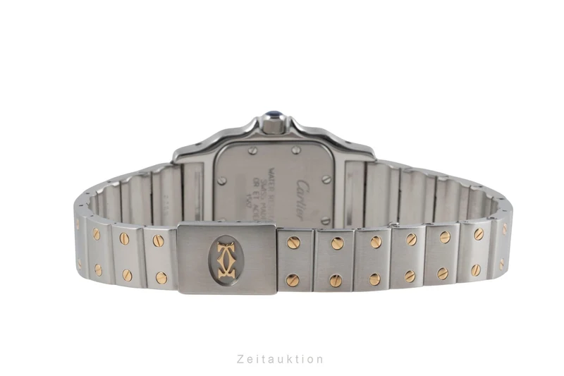 Cartier Santos steel / gold quartz women's watch W20012C4 [2604428]