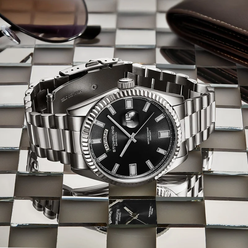 Stührling Sovrano 4070 Luxury Watch 42mm