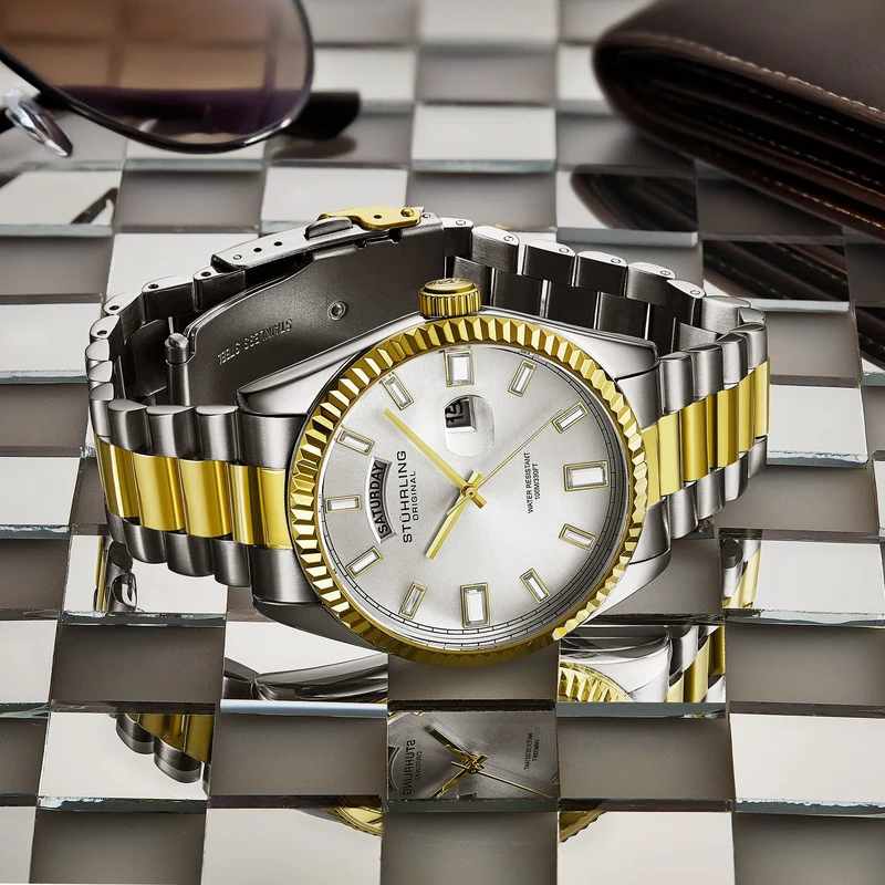 Stührling Sovrano 4070 Luxury Watch 42mm