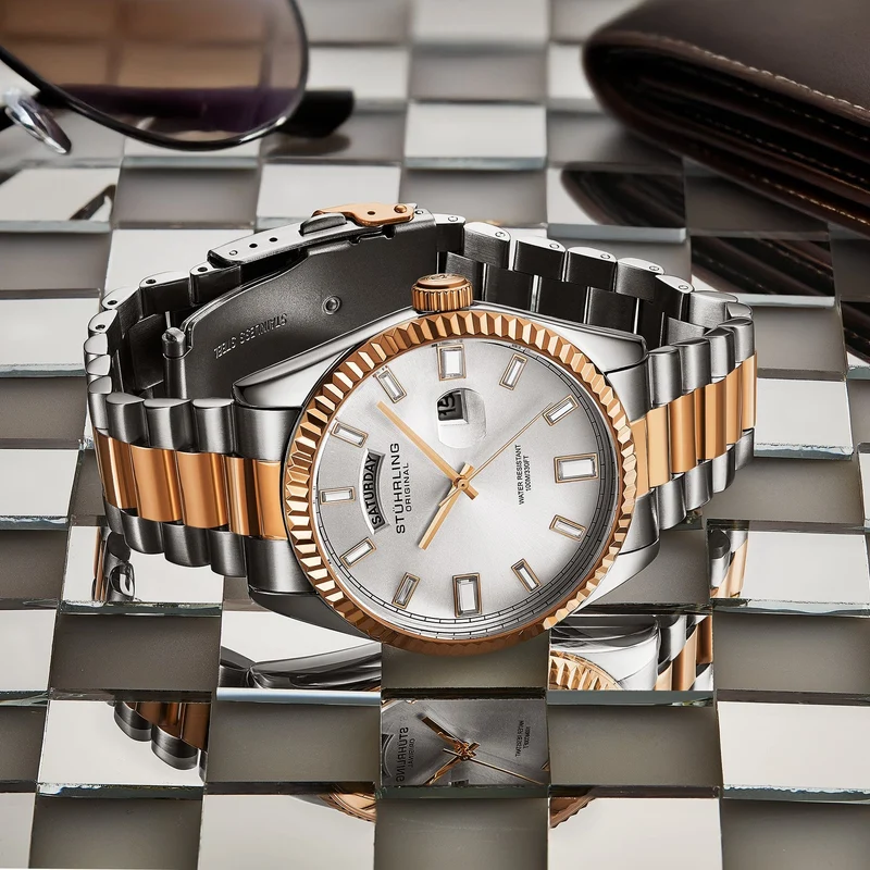 Stührling Sovrano 4070 Luxury Watch 42mm