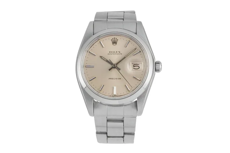 Rolex Precision steel manual winding men's watch 6694 Vintage [2604346]