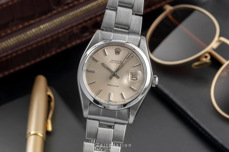 Rolex Precision steel manual winding men's watch 6694 Vintage [2604346]