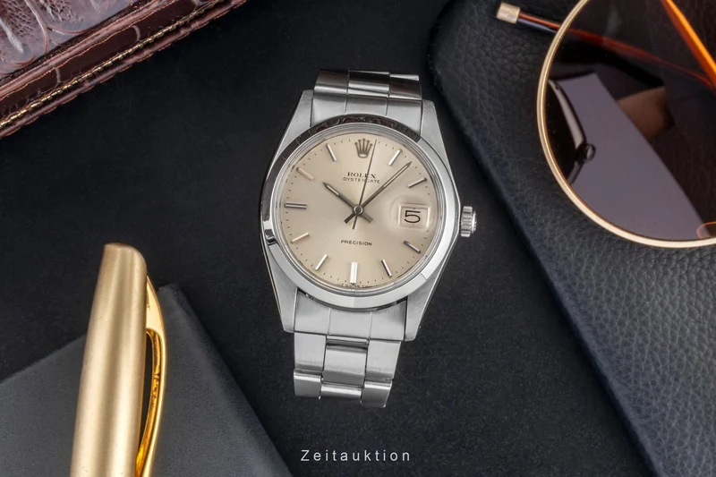 Rolex Precision steel manual winding men's watch 6694 Vintage [2604346]