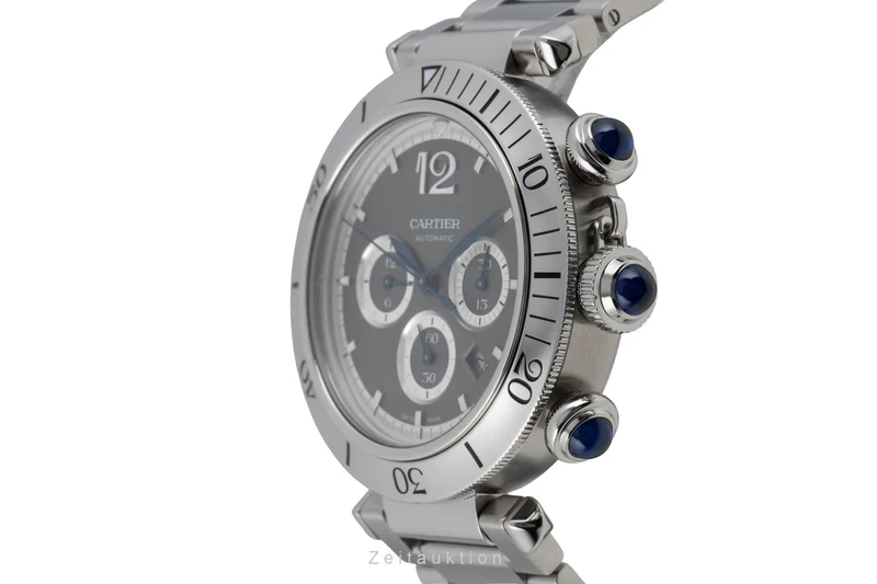 Cartier Pasha chronograph steel automatic men's watch WSPA0027 [2604564]