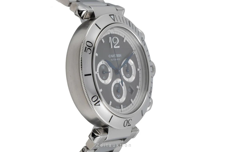 Cartier Pasha chronograph steel automatic men's watch WSPA0027 [2604564]