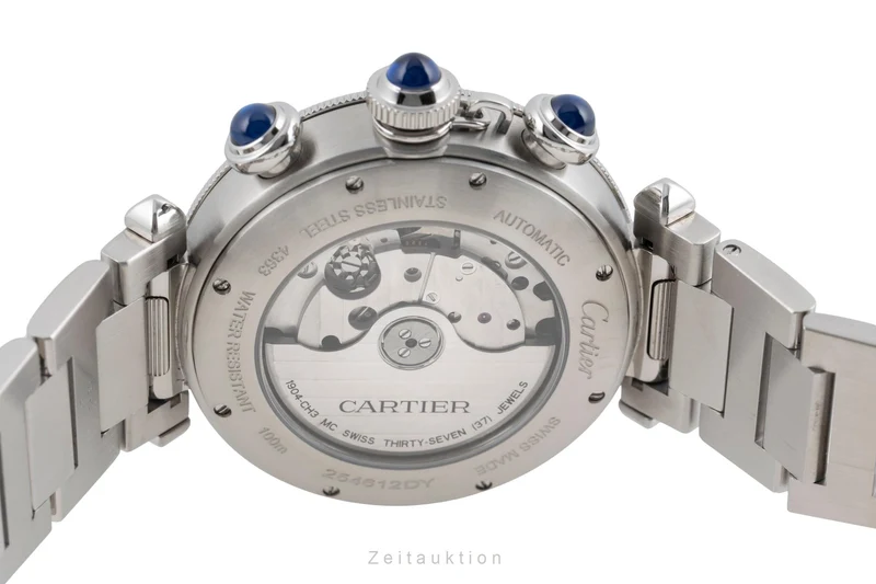 Cartier Pasha chronograph steel automatic men's watch WSPA0027 [2604564]