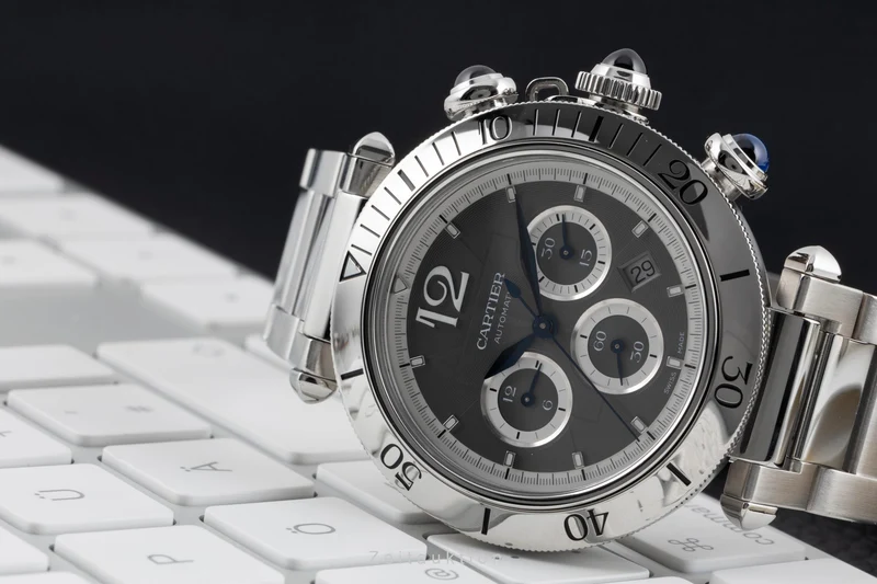 Cartier Pasha chronograph steel automatic men's watch WSPA0027 [2604564]