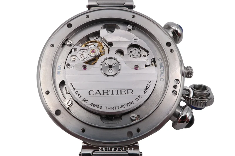 Cartier Pasha chronograph steel automatic men's watch WSPA0027 [2604564]
