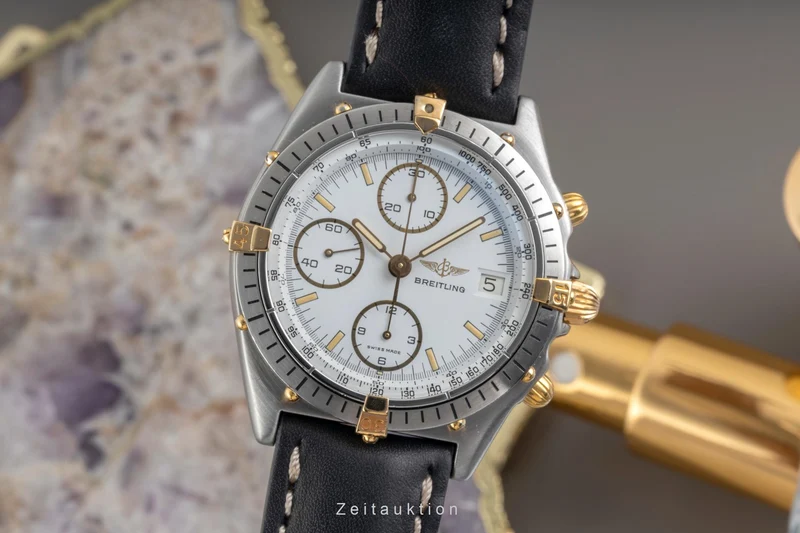 Breitling Chronomat chronograph gilt / steel automatic men's watch 81.950 [2604374]