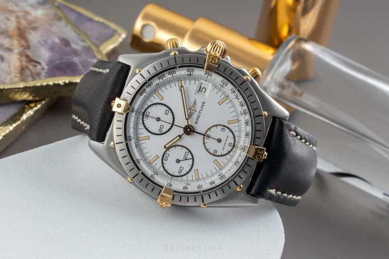 Breitling Chronomat chronograph gilt / steel automatic men's watch 81.950 [2604374]