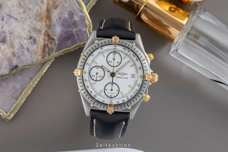 Breitling Chronomat chronograph gilt / steel automatic men's watch 81.950 [2604374]