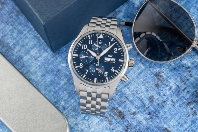 IWC Fliegerchronograph chronograph steel automatic men's watch IW378004 [2604519]