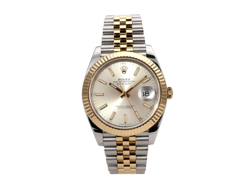 Rolex Datejust 41 Edelstahl Gelbgold 126333 Silber Jubile-Band