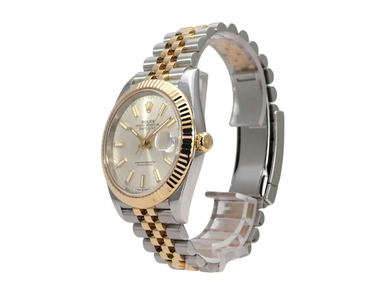 Rolex Datejust 41 Edelstahl Gelbgold 126333 Silber Jubile-Band