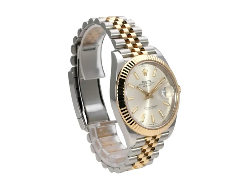 Rolex Datejust 41 Edelstahl Gelbgold 126333 Silber Jubile-Band