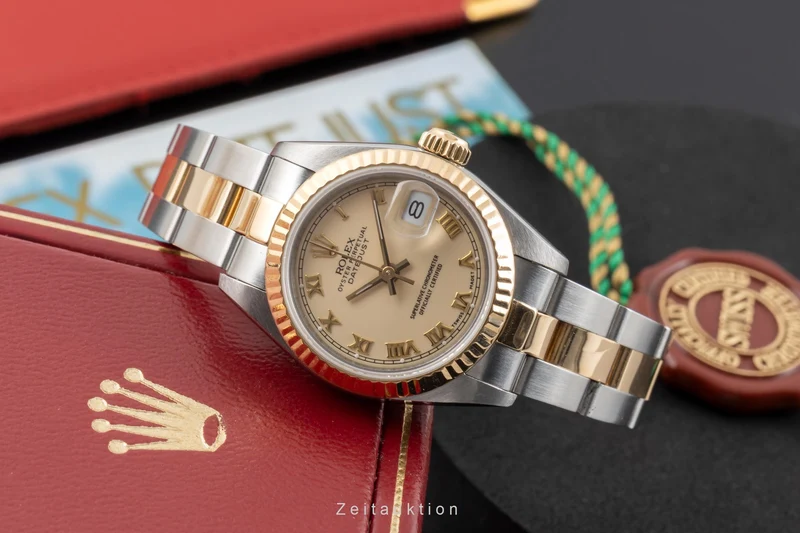 Rolex Lady Datejust steel / gold automatic women's watch 69173 Vintage [2604334]