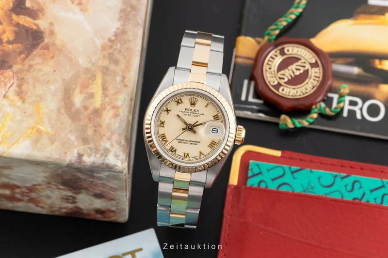 Rolex Lady Datejust steel / gold automatic women's watch 69173 Vintage [2604334]