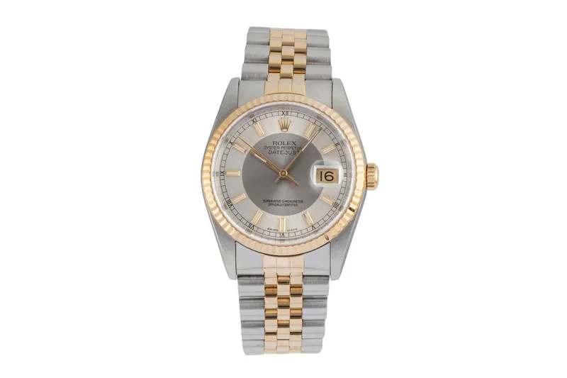 Rolex Datejust steel / gold automatic men's watch 16233 LP: 15350EUR [2604377]