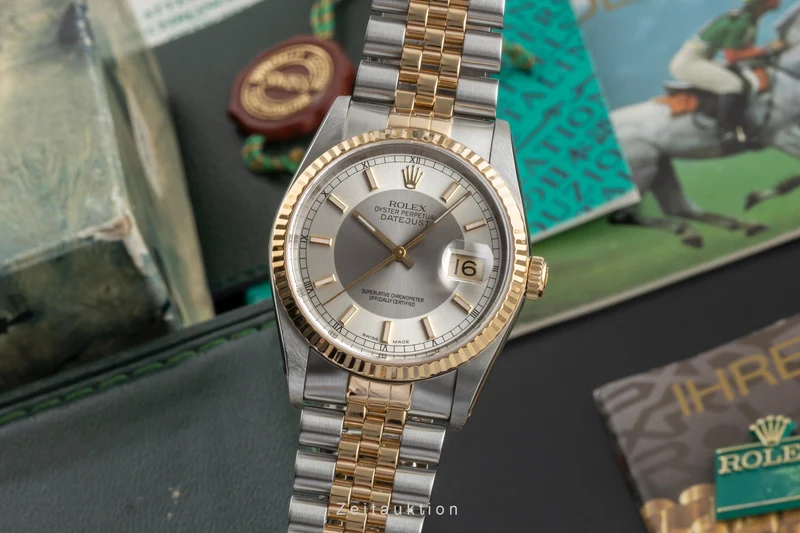 Rolex Datejust steel / gold automatic men's watch 16233 LP: 15350EUR [2604377]