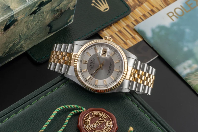 Rolex Datejust steel / gold automatic men's watch 16233 LP: 15350EUR [2604377]