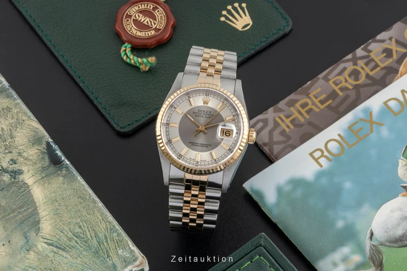 Rolex Datejust steel / gold automatic men's watch 16233 LP: 15350EUR [2604377]