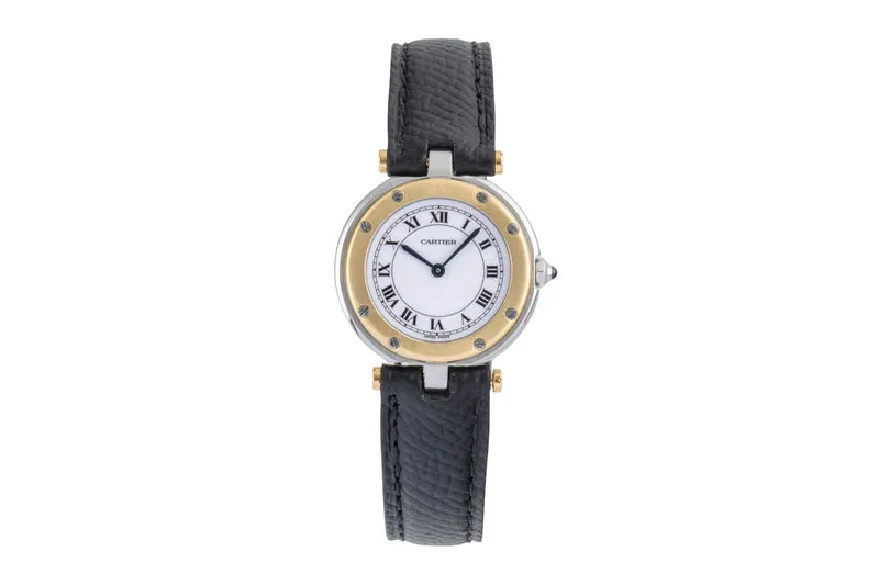 Cartier Santos Ronde steel / gold quartz women's watch 8191 [2604416]