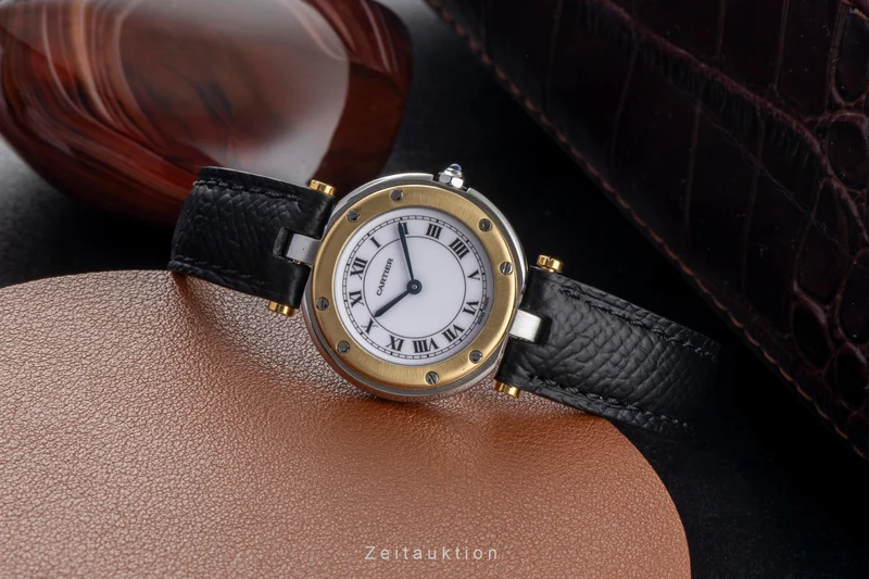 Cartier Santos Ronde steel / gold quartz women's watch 8191 [2604416]
