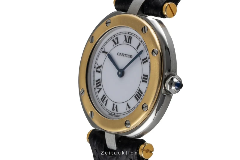 Cartier Santos Ronde steel / gold quartz women's watch 8191 [2604416]