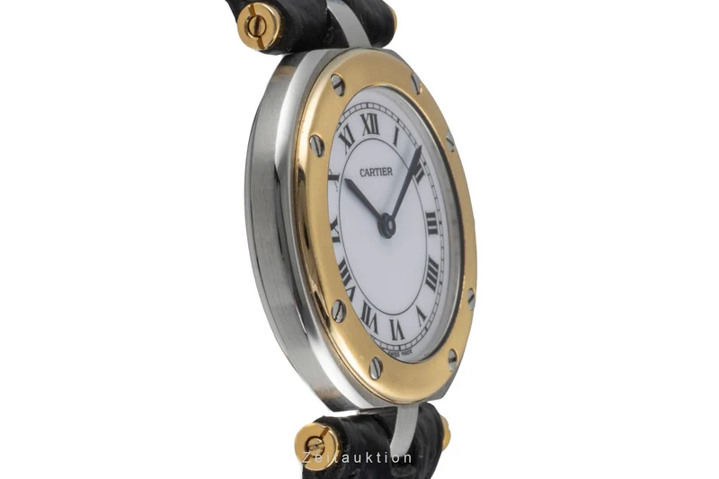 Cartier Santos Ronde steel / gold quartz women's watch 8191 [2604416]