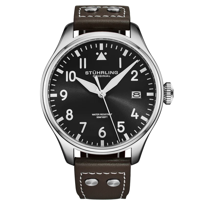 Stührling Airman 4078 Quartz Men’s 43mm Pilot Watch