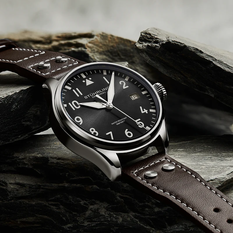 Stührling Airman 4078 Quartz Men’s 43mm Pilot Watch