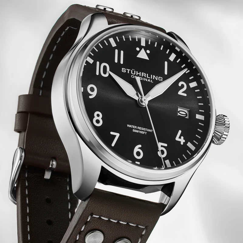 Stührling Airman 4078 Quartz Men’s 43mm Pilot Watch