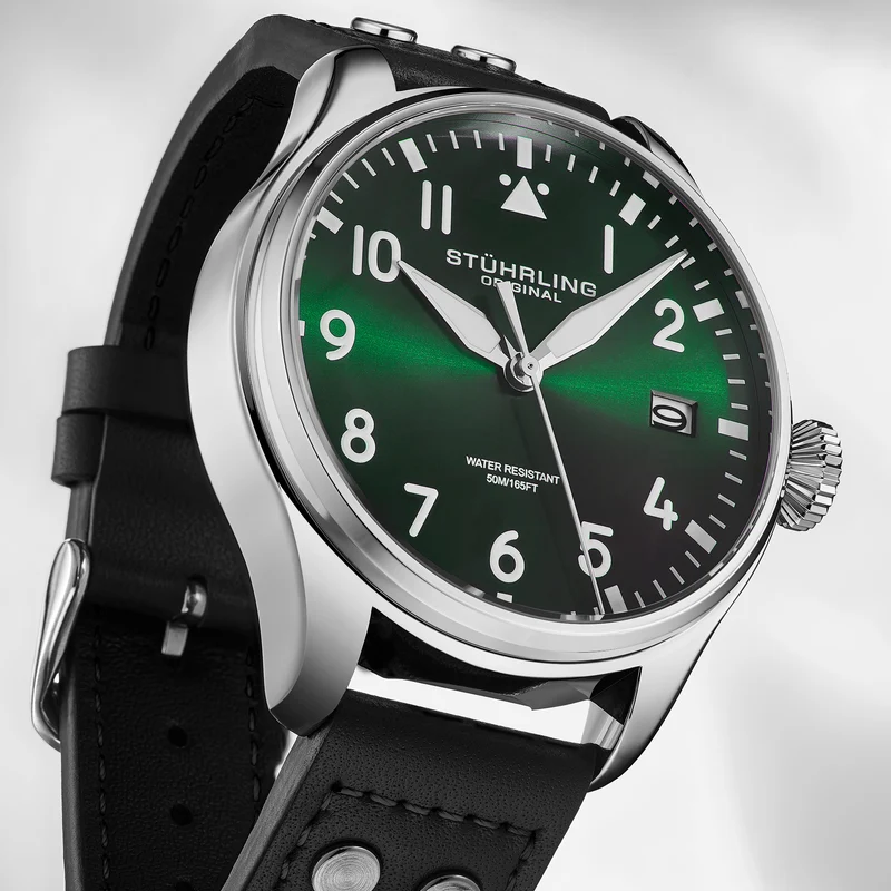 Stührling Airman 4078 Quartz Men’s 43mm Pilot Watch
