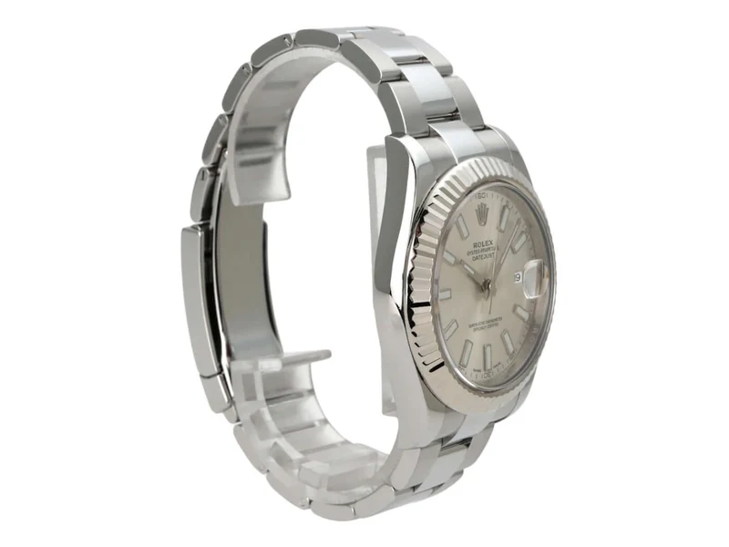 Rolex Datejust II Edelstahl Weißgold 116334 Silber