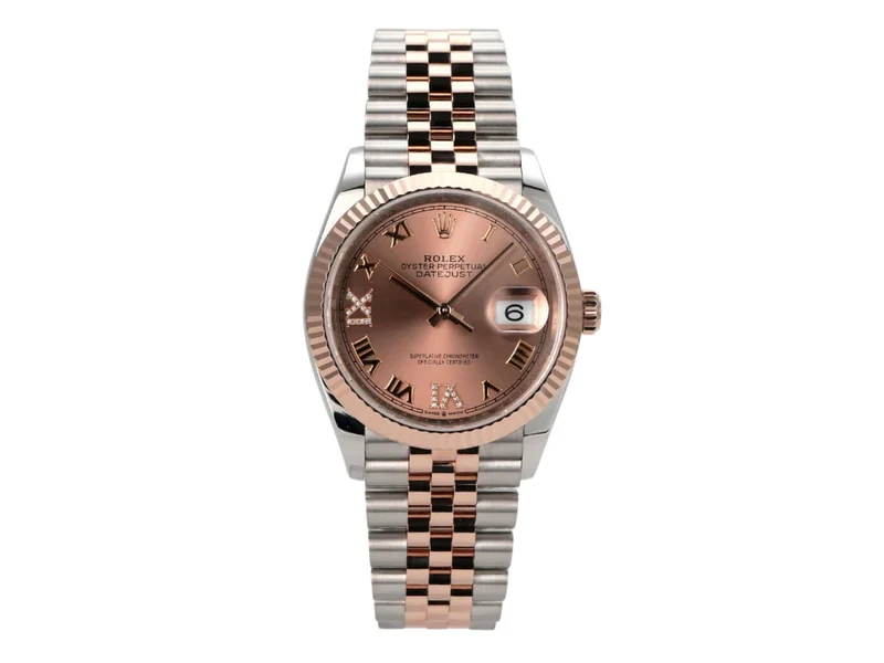 Rolex Datejust 36 126231 Pink Römisch Diamant Jubile-Band
