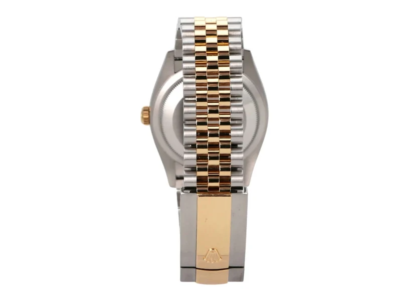 Rolex Datejust 36 Oystersteel Gelbgold 126233 Weiß Römisch Jubile-Band