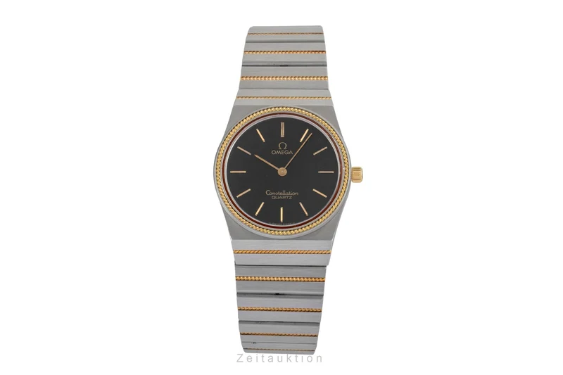 Omega Constellation steel / gold quartz men's watch 195.0007 , 395.0803 Vintage [2604071]