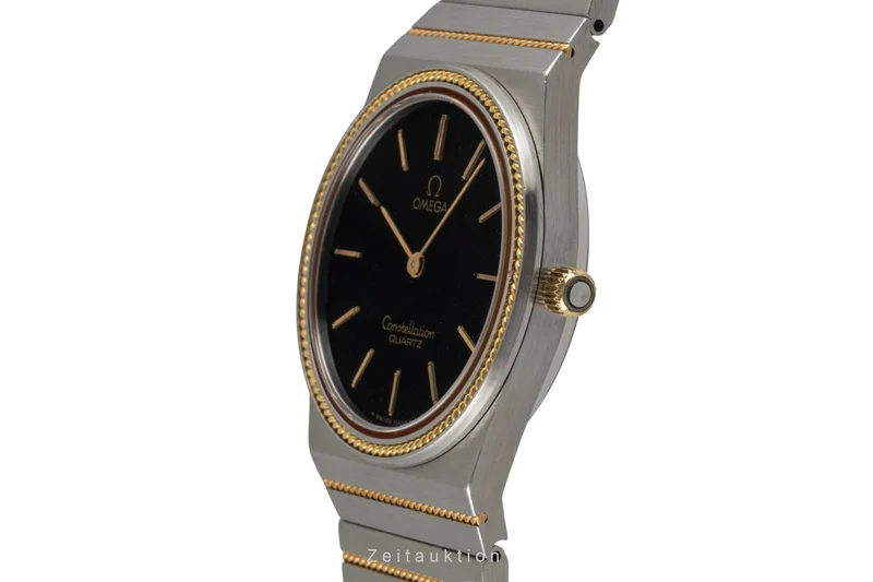 Omega Constellation steel / gold quartz men's watch 195.0007 , 395.0803 Vintage [2604071]