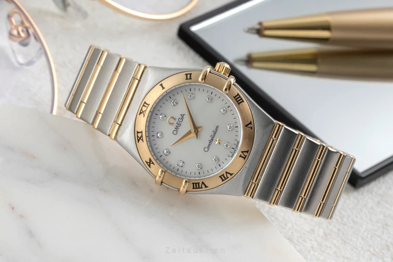 Omega Constellation steel / gold quartz women's watch 1272.75.00 [2603779]