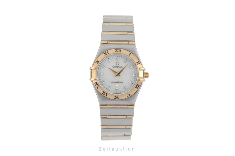 Omega Constellation steel / gold quartz women's watch 1272.75.00 [2603779]